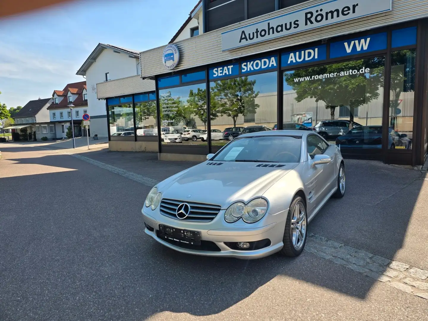 Mercedes-Benz SL 500 Roadster SL 500 AMG Optik NAVI LEDER MEMORY-PAKE Silber - 1