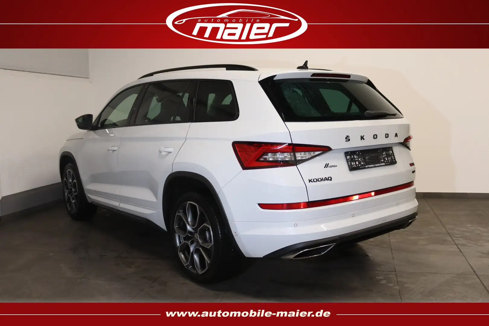 Skoda Kodiaq 2.0 BI-TDI RS 4x4.7Si.-Virt-Navi-LED-AHK- Weiß - 2