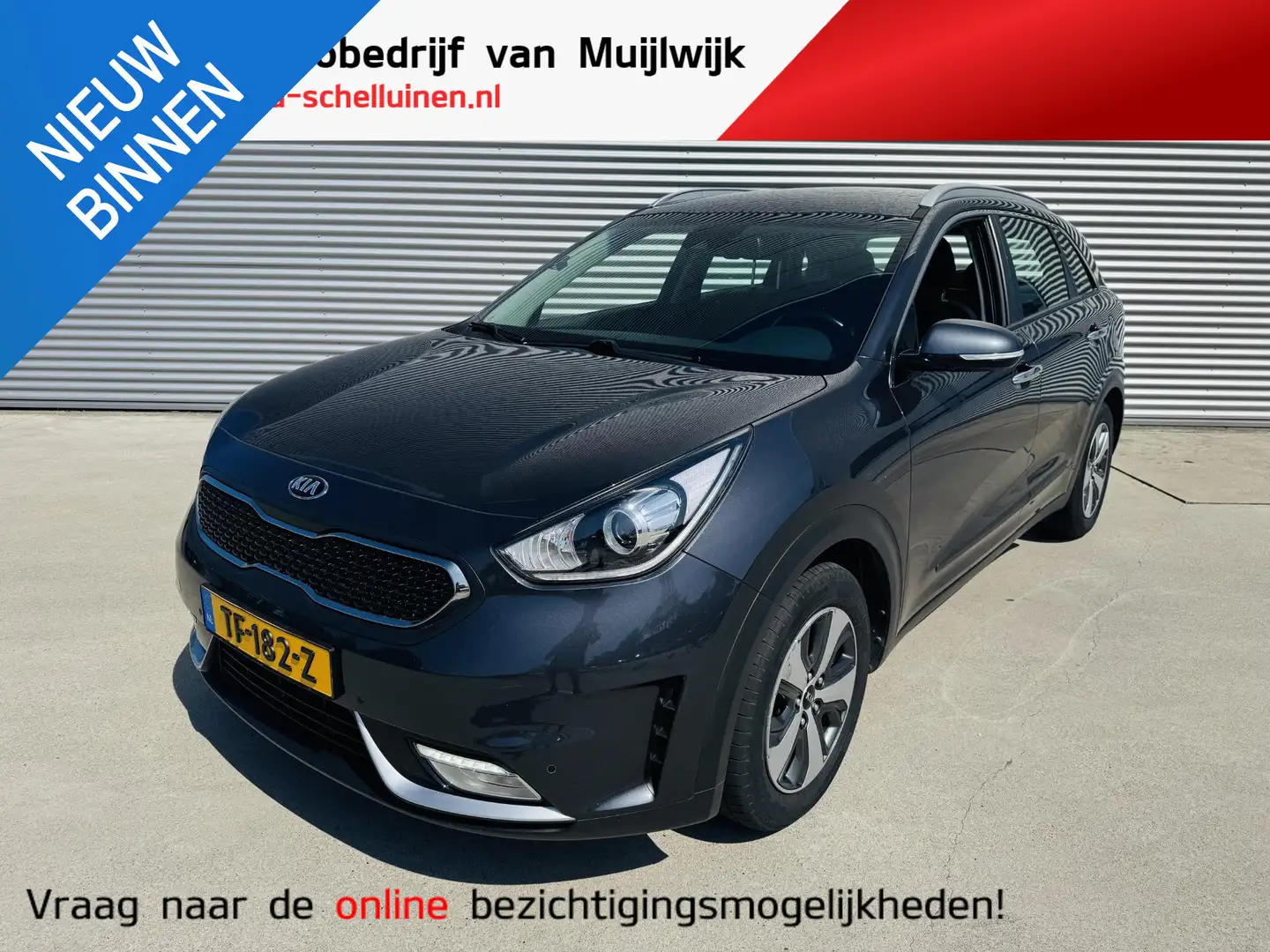 Kia Niro 1.6 GDi Hybrid DynamicLine Trekhaak | All seasons Grijs - 1