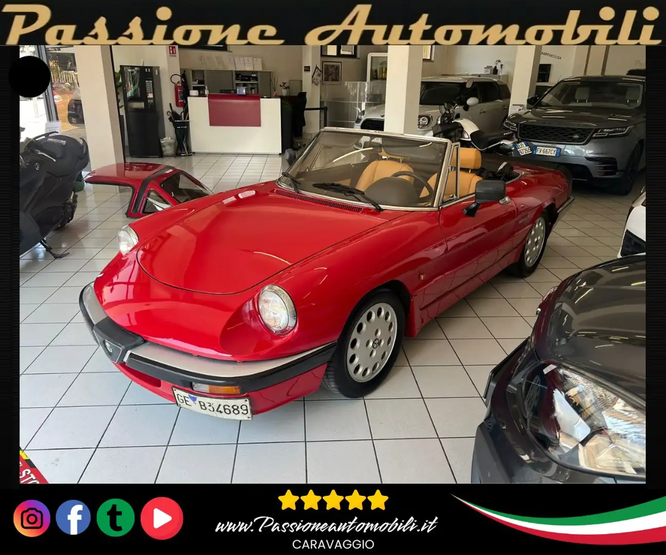 Alfa Romeo Spider 2.0 Quadrifoglio Verde CONSERVATA + HARD TOP Rood - 1
