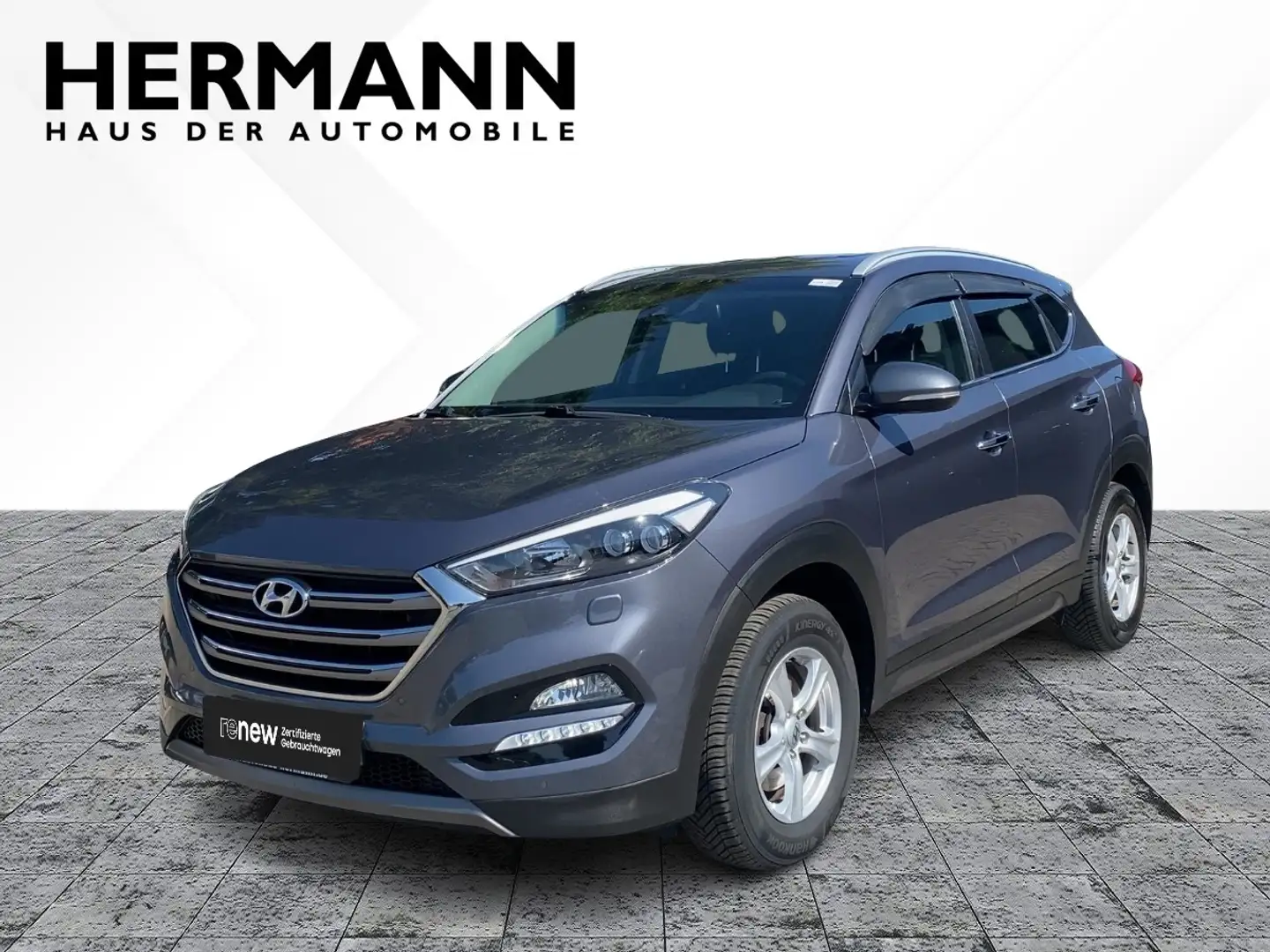 Hyundai TUCSON 2.0 CRDi Premium *AHK*LED*NAVI*SHZ*PDC* Grau - 1