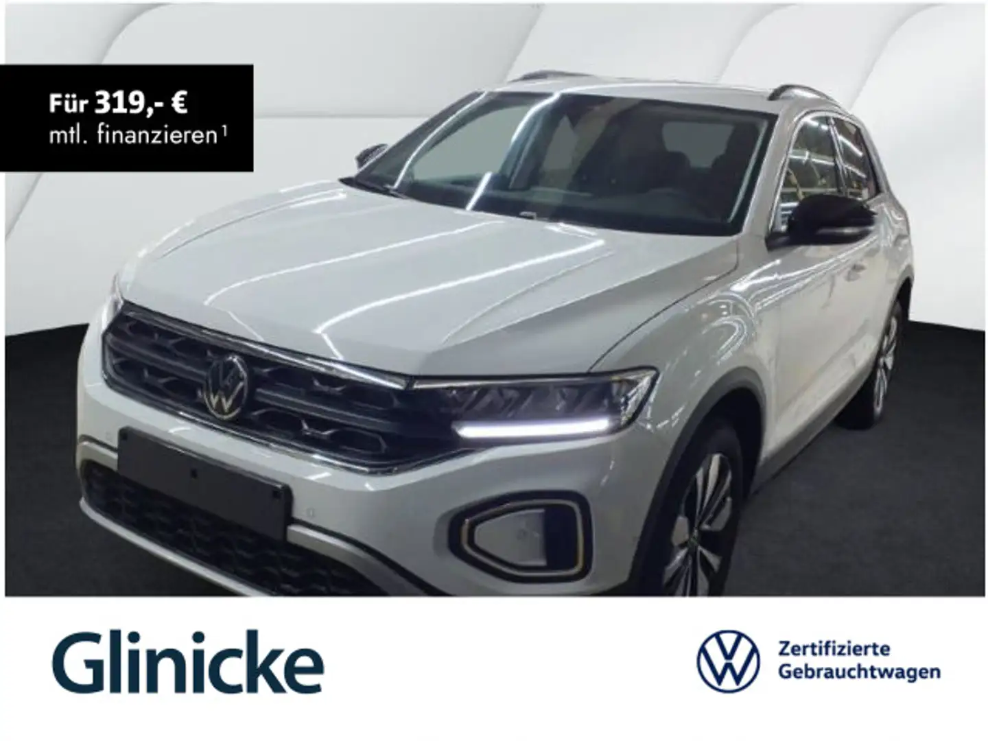 Volkswagen T-Roc 1.0 TSI Goal LED Navi Klima Bluetooth USB Weiß - 1