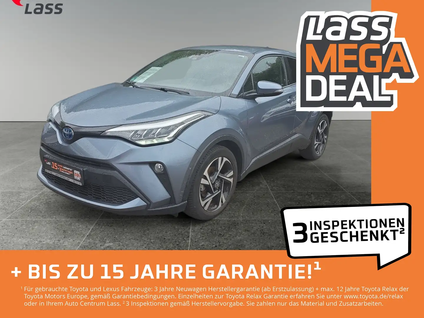 Toyota C-HR 2.0 Team D FLA SpurH LM KeyLess KlimaA LED Grigio - 1