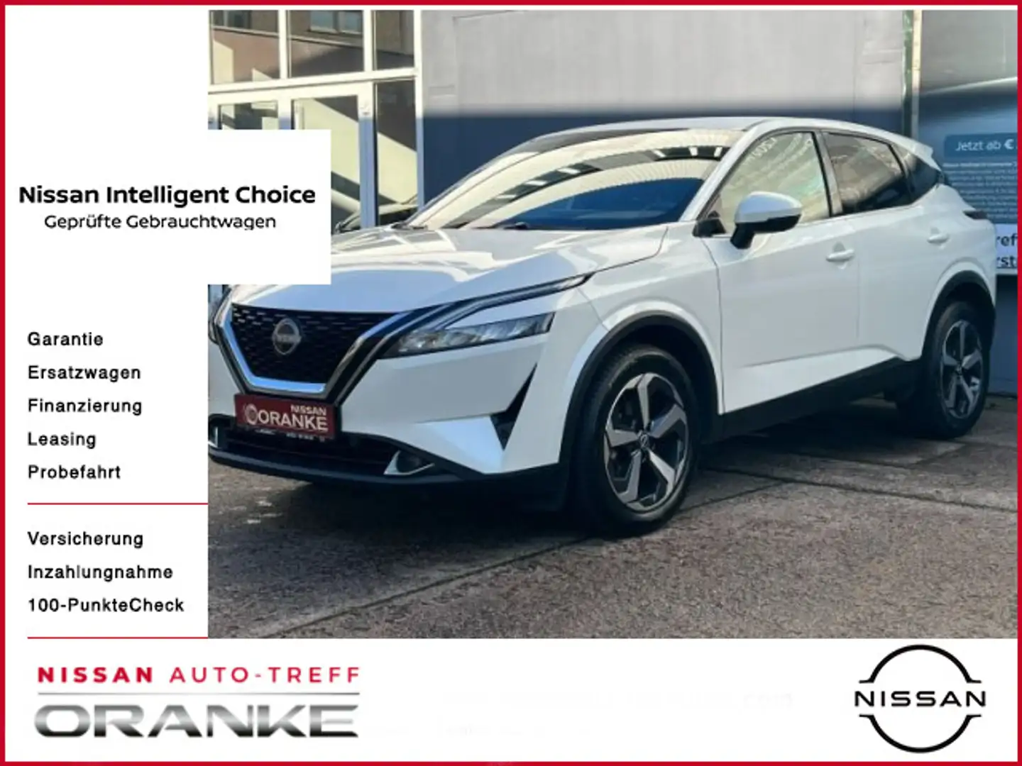 Nissan Qashqai 1.3 DIG-T N-Connecta Xtronic BP+WP+Allw. Blanco - 1