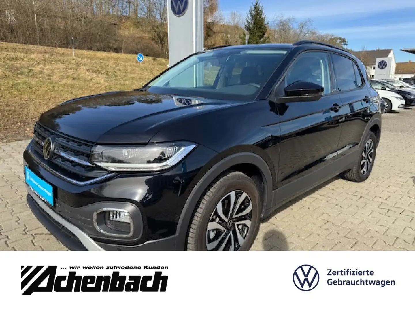 Volkswagen T-Cross Active 1.0 TSI LED, Klima, ACC, Rear View Schwarz - 1