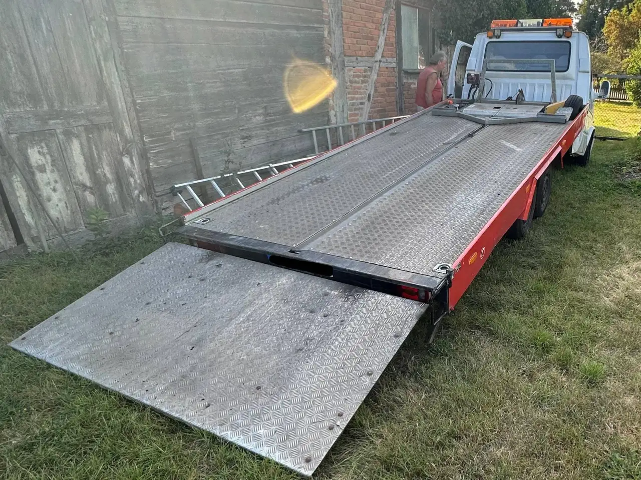 Ford Transit 2,5D, Abschlepper - Knicklader m. el. Winde, foto 5