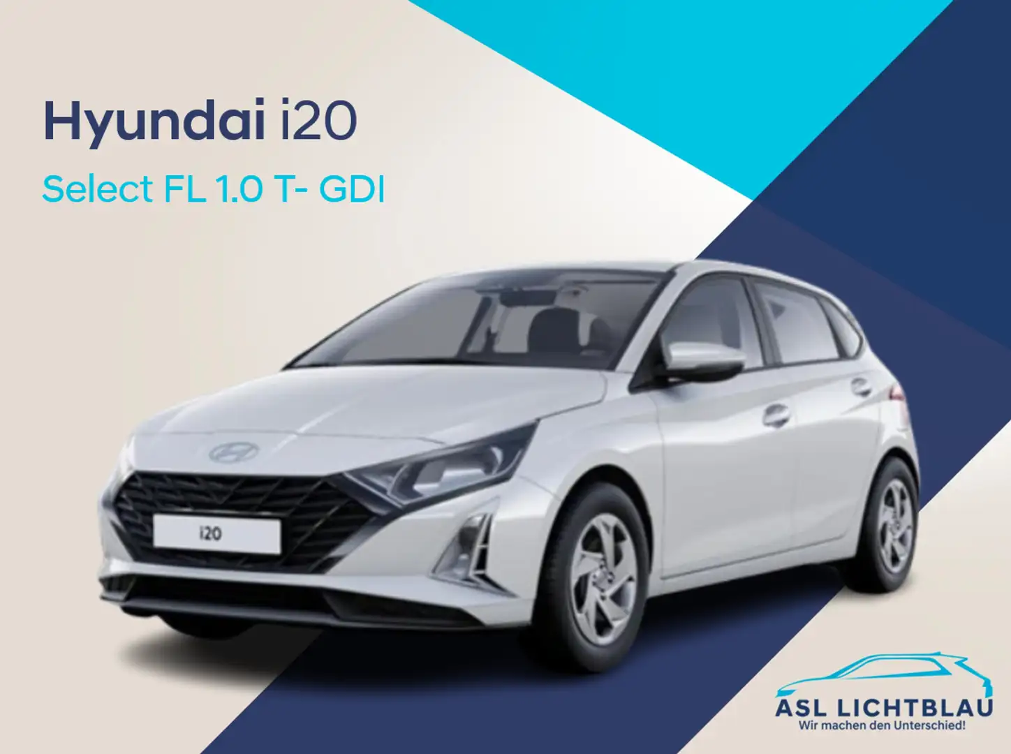 Hyundai i20 FL SELECT 1.0 T-GDI Weiß - 1