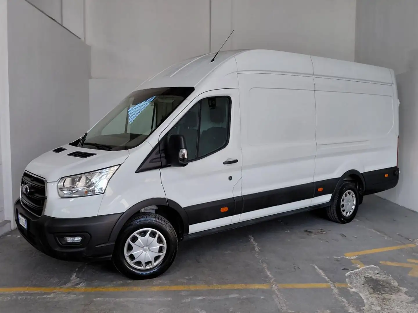 Ford Transit 350 2.0TDCi 130 eu6D temp L4H3 PL-SL-TA Jumbo Tre Wit - 1