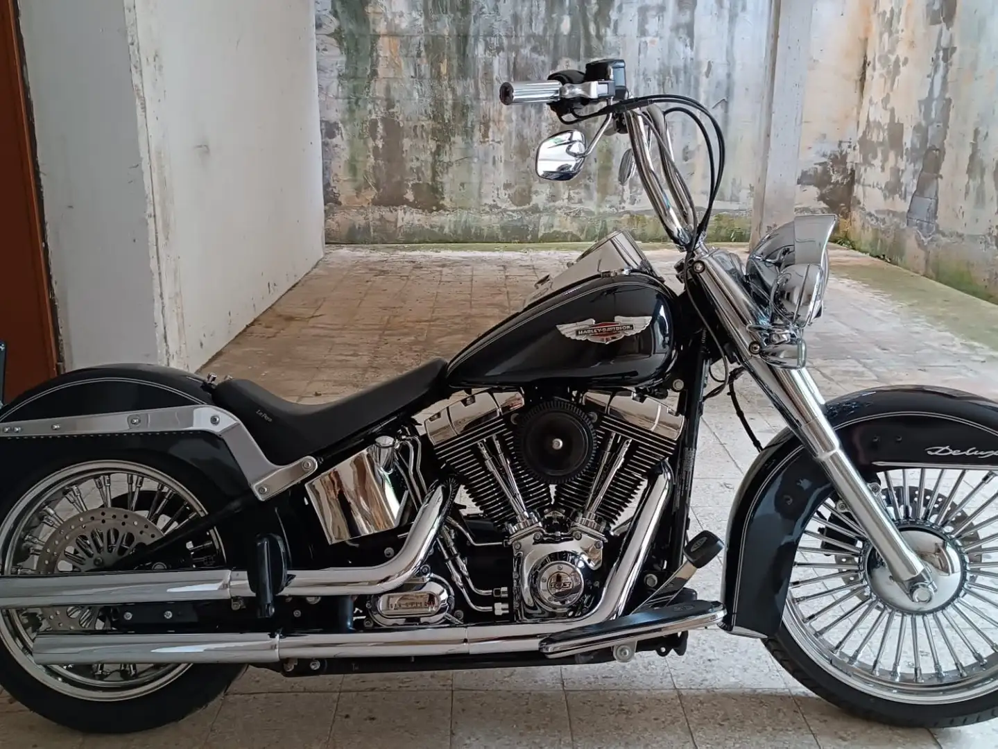 Harley-Davidson Deluxe ABS flstn Fekete - 1