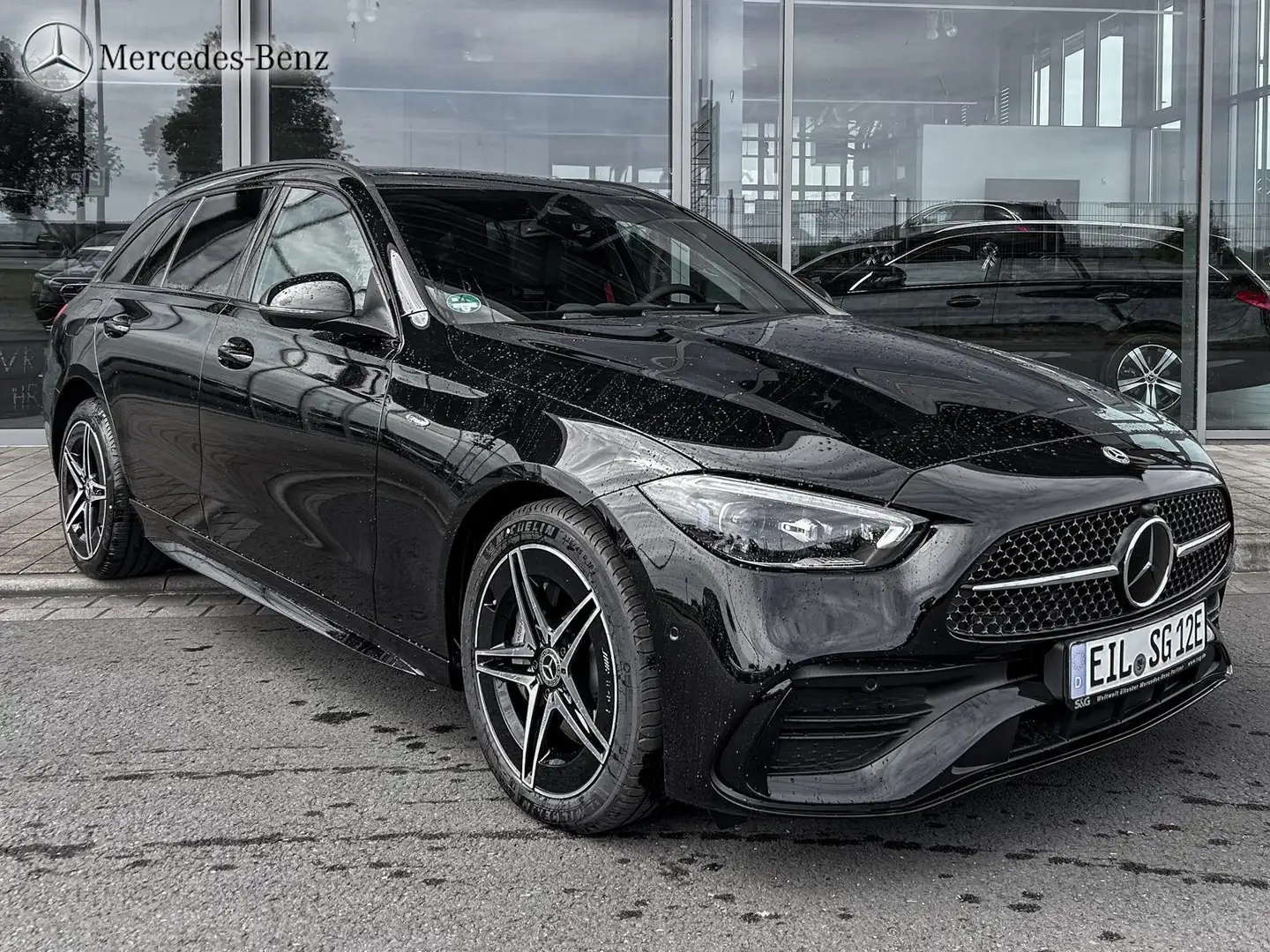 Mercedes-Benz C 300 de 4M T AMG MBUX+360°+DIG-LED+Pano+AHK+18" Nero - 2