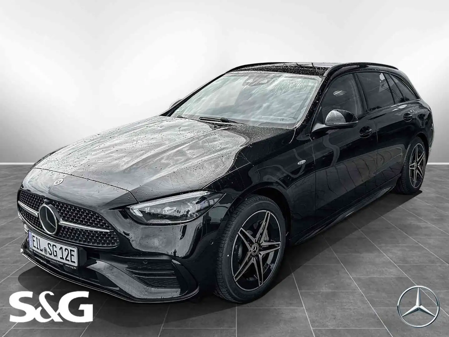 Mercedes-Benz C 300 de 4M T AMG MBUX+360°+DIG-LED+Pano+AHK+18" Schwarz - 1