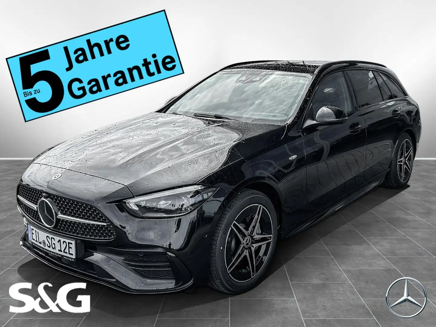 Mercedes-Benz C 300 de 4M T AMG MBUX+360°+DIG-LED+Pano+AHK+18" Nero - 1