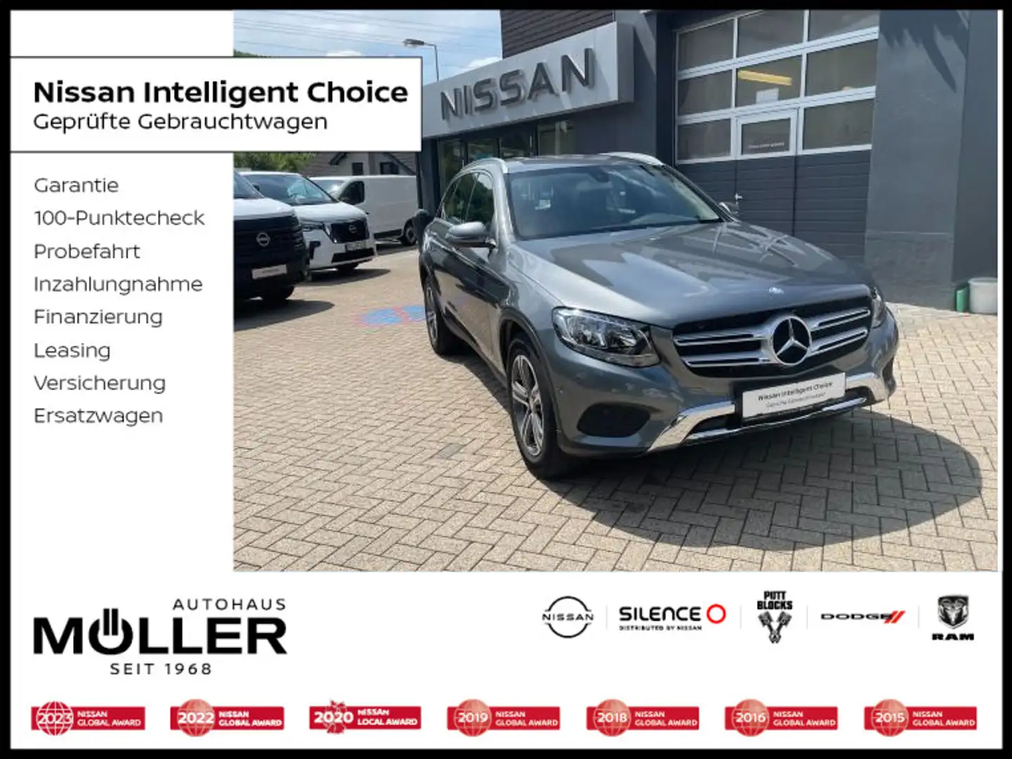 Mercedes-Benz GLC 220 d 4Matic 9G Navi Kamera SH AHK LED 1.Hand Серый - 1