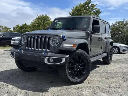 Gray 2021 Jeep Wrangler 4xe SUV / Crossover Four-Wheel Drive Automatic