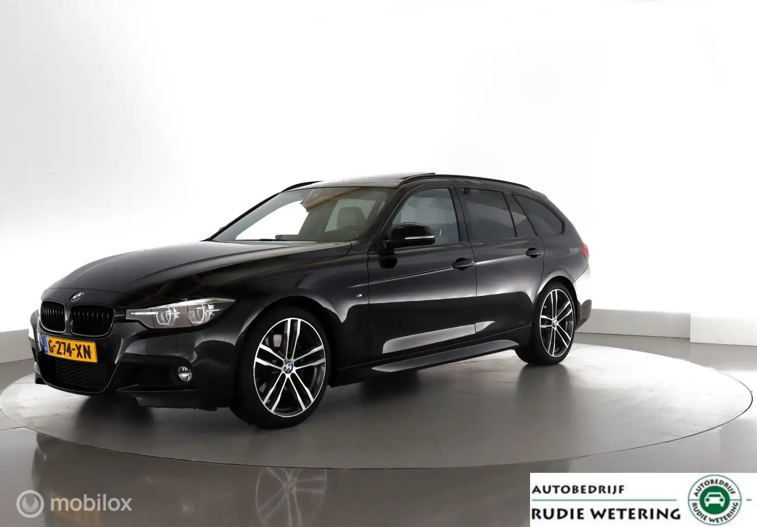 BMW 318 3-serie Touring 318i Automaat M Sport Corporate Le Zwart - 1