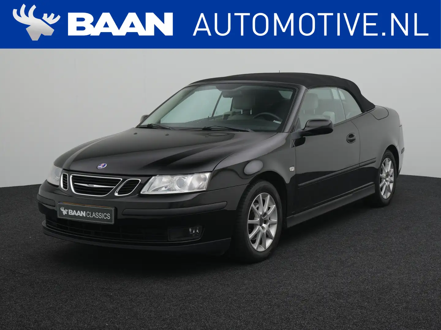 Saab 9-3 Cabrio 2.0t Linear | Lage km stand | Schwarz - 1