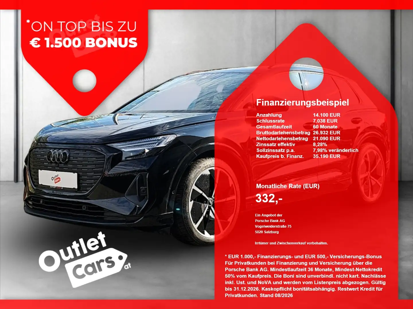 Audi Q4 e-tron 50 quattro MATRIX+LED+NAVI+RADAR+RFK Schwarz - 1