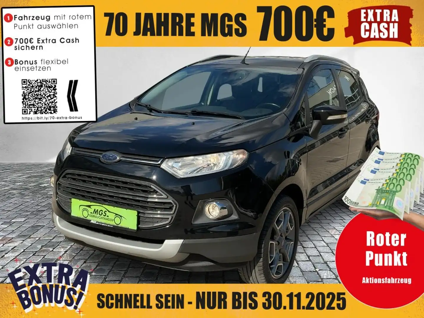 Ford EcoSport Titanium 1.0 EcoBoost #KAT #PDC #SHZ Noir - 1