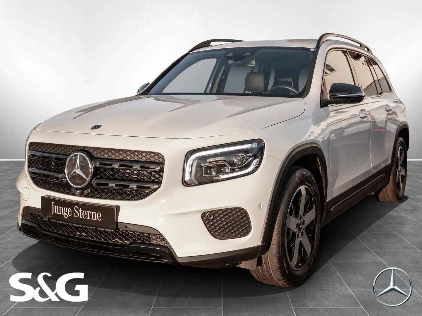 Mercedes-Benz GLB 220 d Progressive Night+MBUX+360°+18 Blanc - 1
