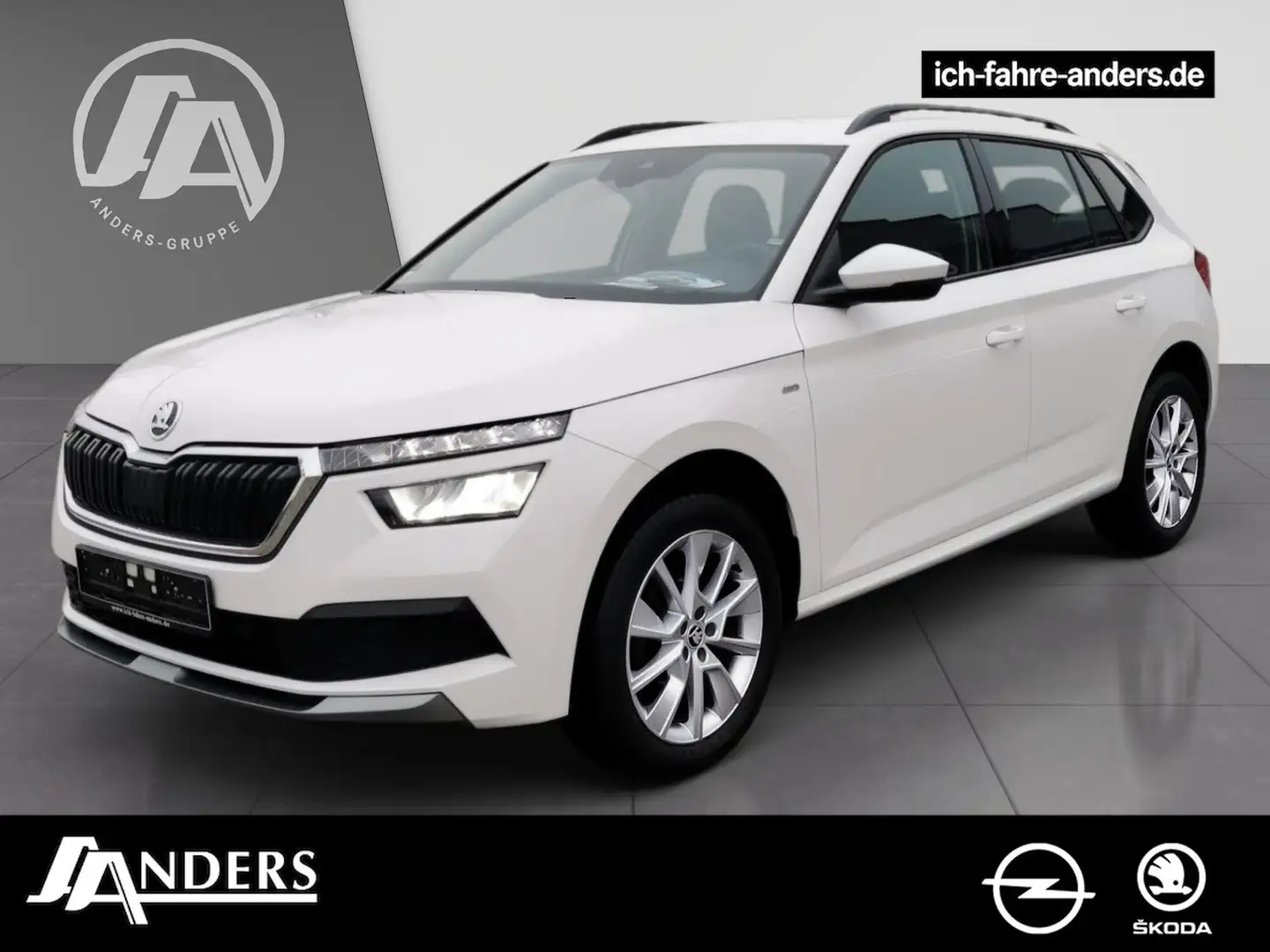 Skoda Kamiq 1.5 TSI Tour DSG AHK+Kamera+KeyLess+LED+LM Weiß - 1