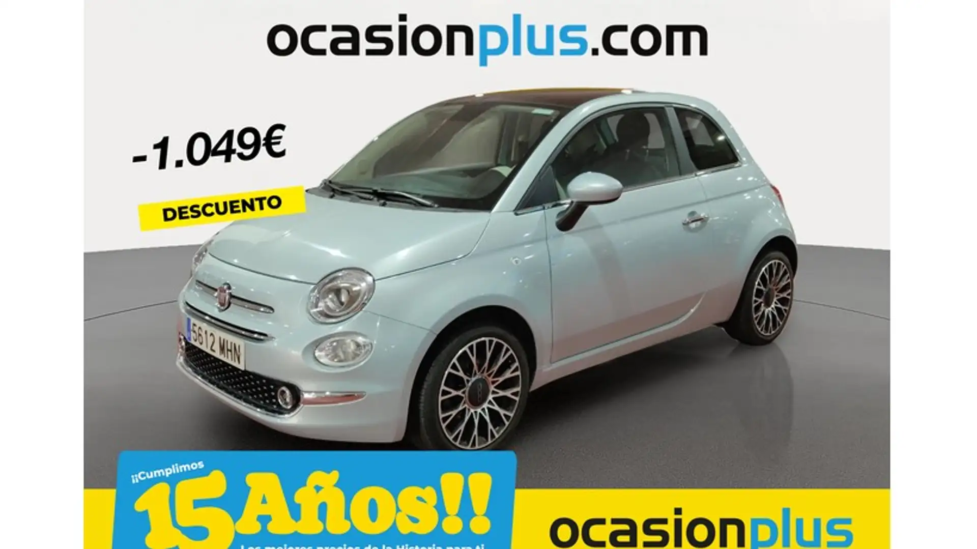 Fiat 500 1.0 Hybrid Dolcevita 52kW Grijs - 1
