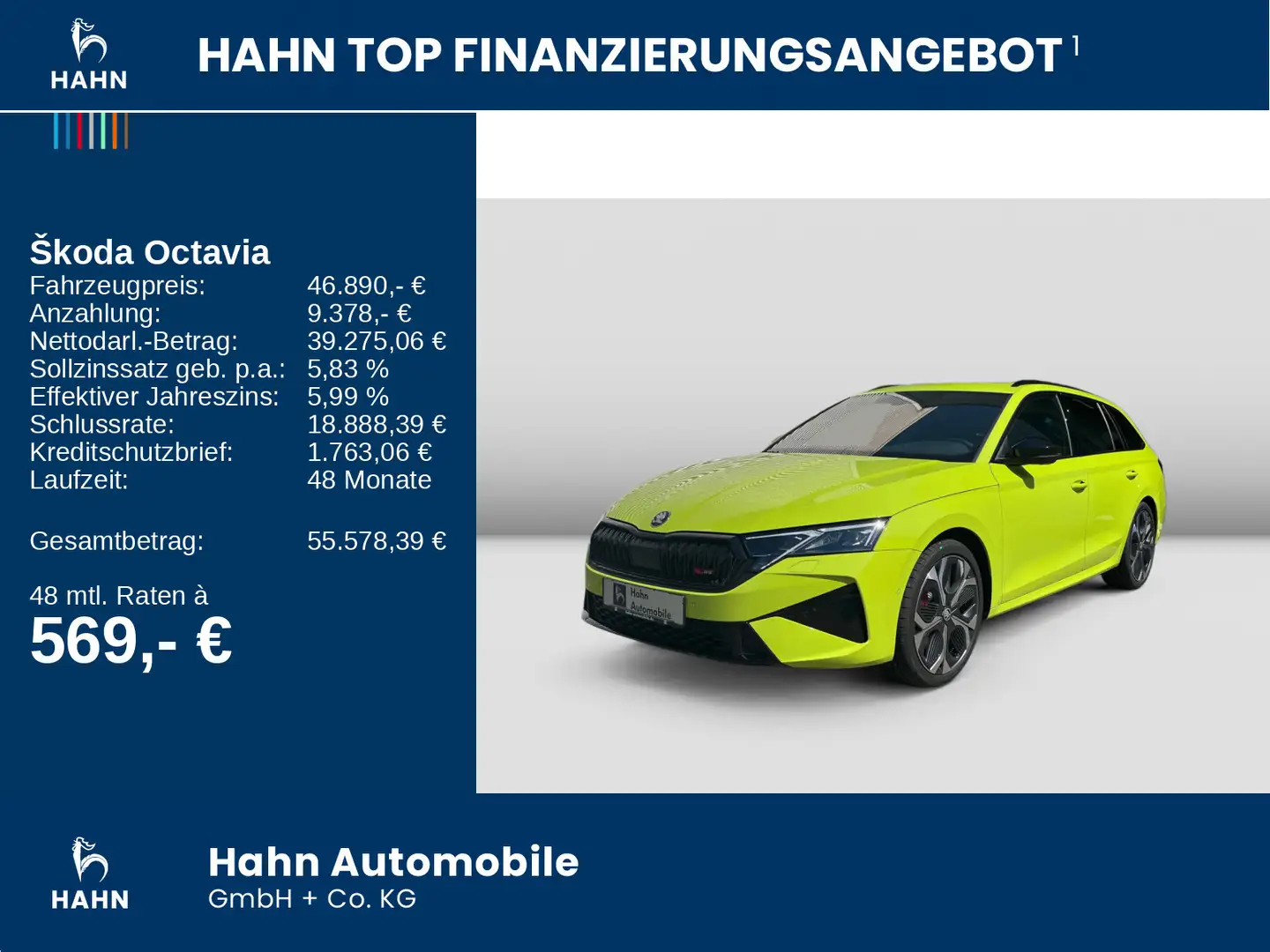 Skoda Octavia Combi RS Pano 360° AHK CANTON Matrix LED Grün - 2