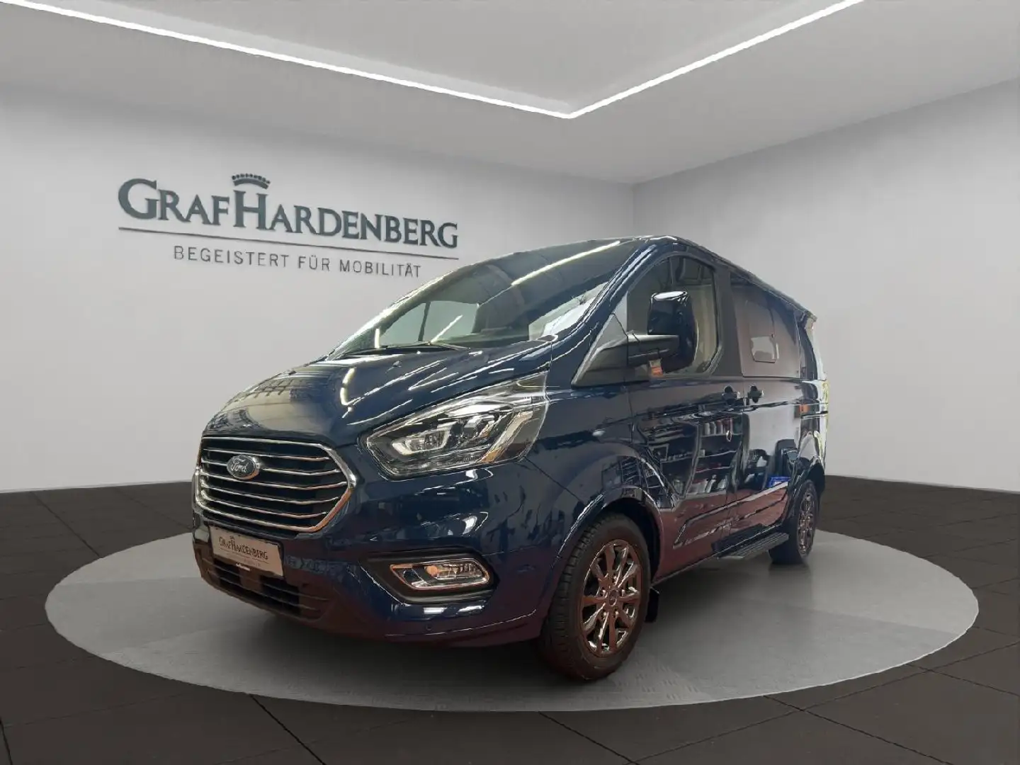 Ford Tourneo Custom 320 L1 Tourneo Titanium X Bleu - 1