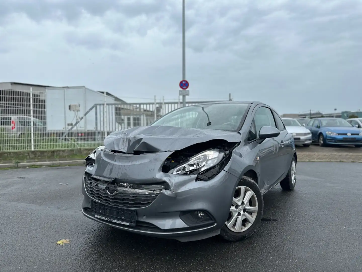 Opel Corsa E 120 Jahre ecoFlex 1.4*CAM*SZH*PDC*Klima* Grau - 1