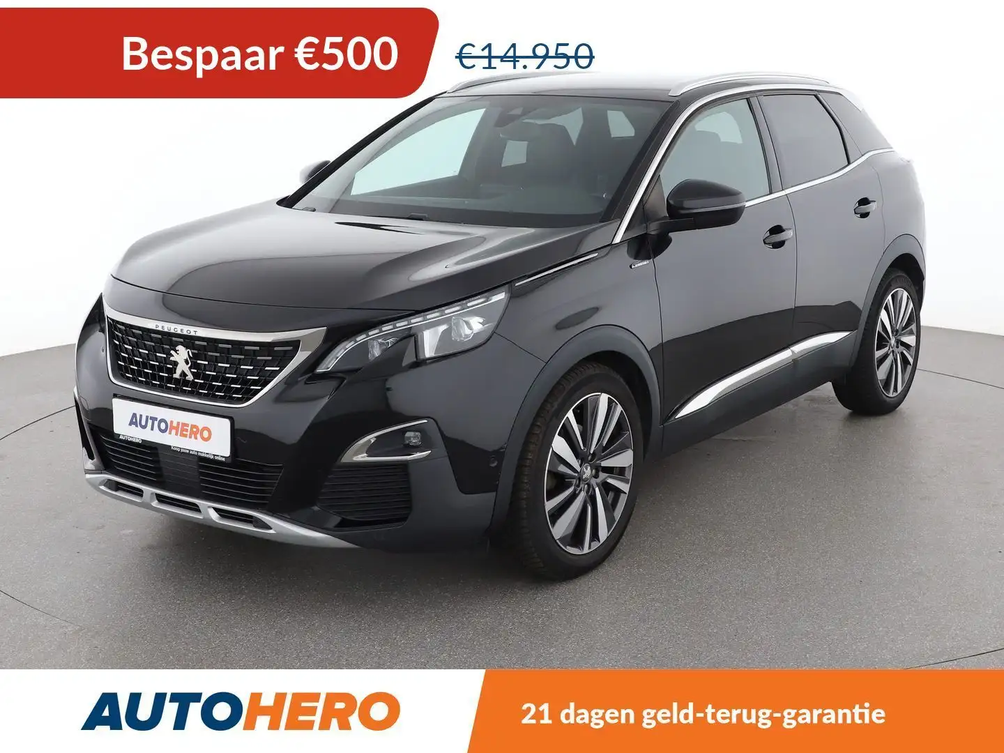 Peugeot 3008 1.2 PureTech Allure Zwart - 1