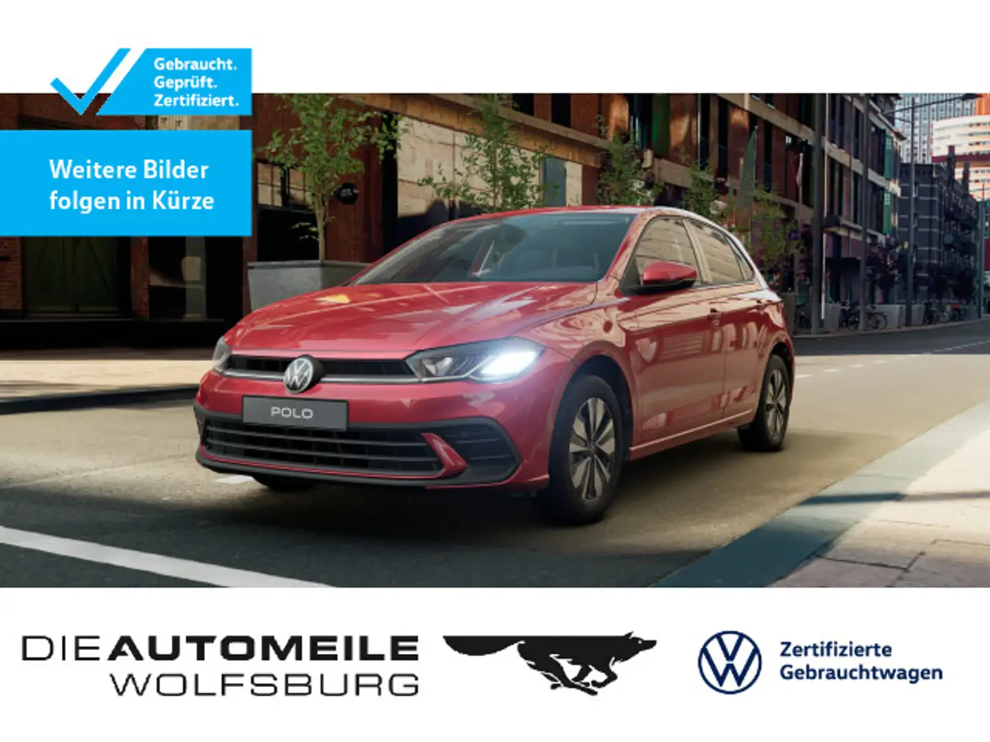 Volkswagen Polo 6 VI 1.0 TSI DSG Move LED/ACC/Einparkhi v+h Rot - 1