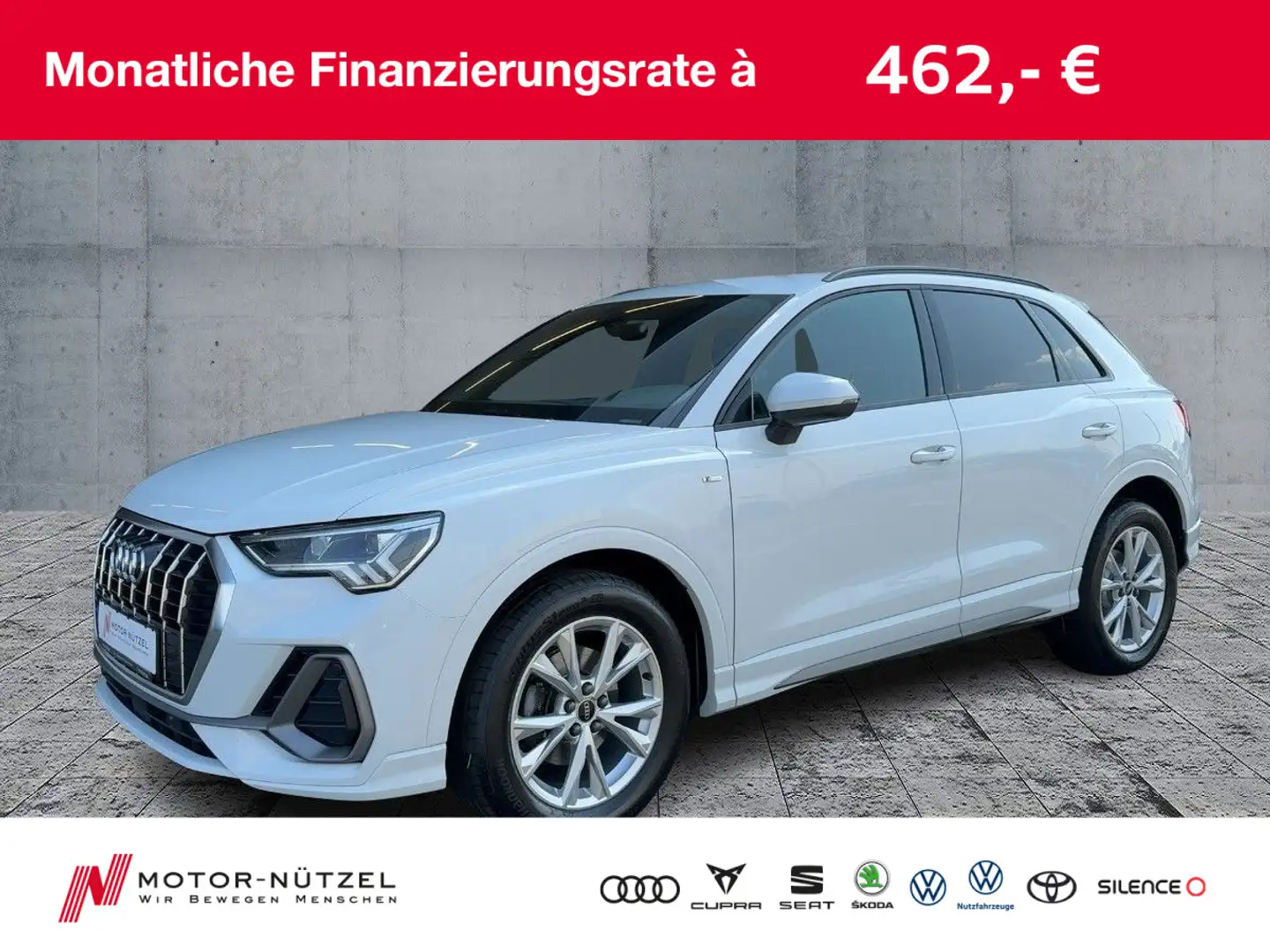 Audi Q3 35 TDI QU S-TR S-LINE LED+NAVI+RFK+GRA+SHZ Weiß - 1