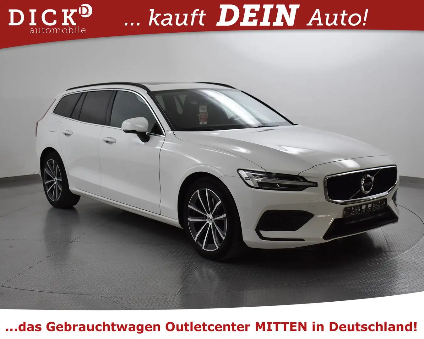Volvo V60 B4 Aut Moment Pro PANO+NAVI+LED+SHZ+KAM+TEMP Weiß - 1