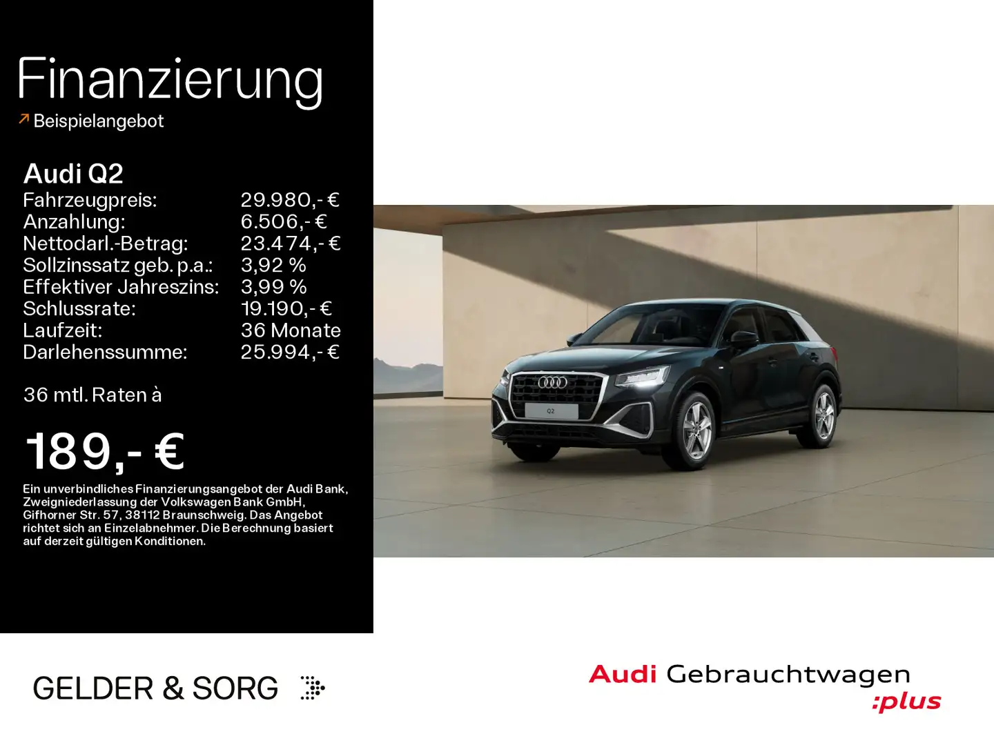 Audi Q2 35 TFSI S-Line*LED*Virtual*Navi*Sound*EPH Noir - 1