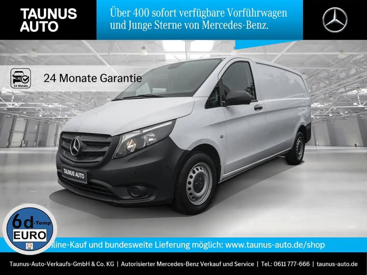 Mercedes-Benz Vito 110 CDI KA Lang Sortimo Einbau Kamera Klima Blanco - 1
