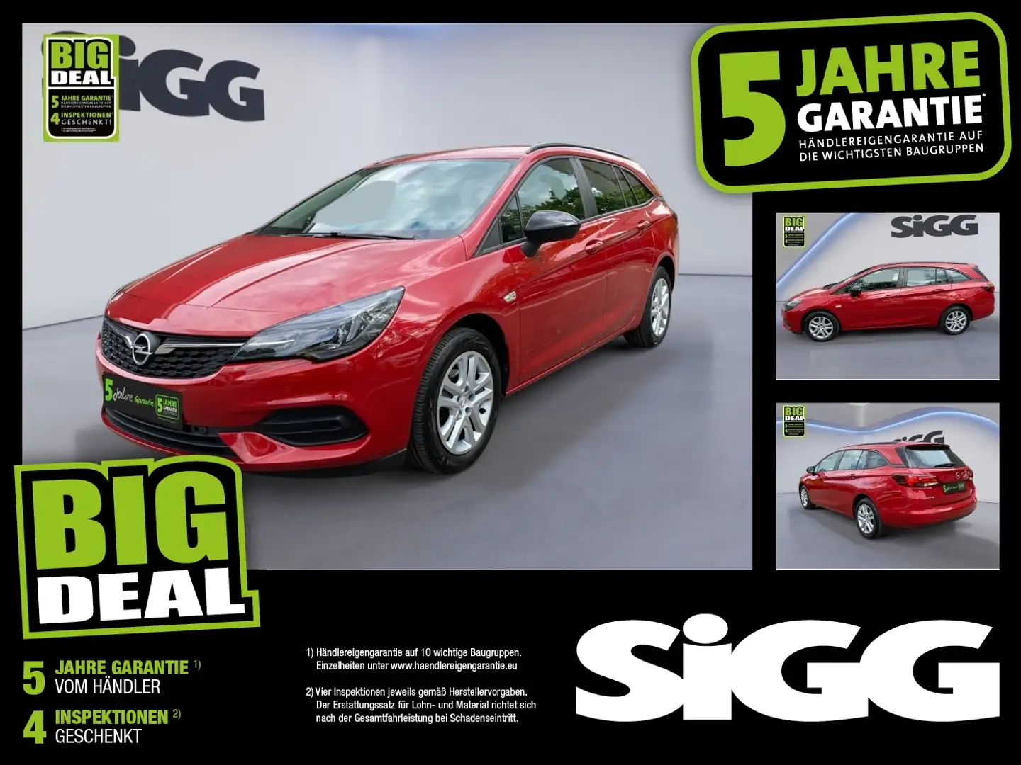 Opel Astra K Sports Tourer 1.2 Turbo  Edition LED Rood - 1