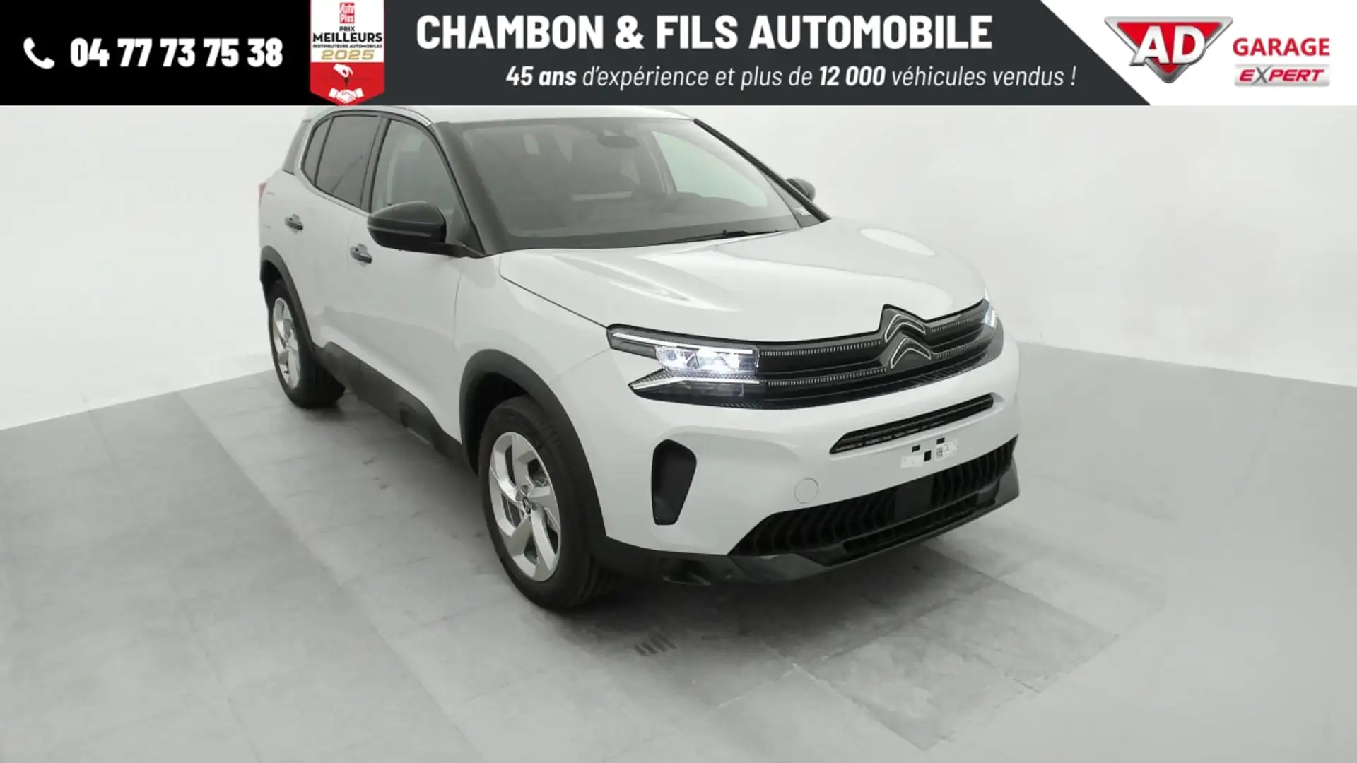 Citroen C5 Aircross Hybride 136 e-DCS6 Plus Blanc - 1