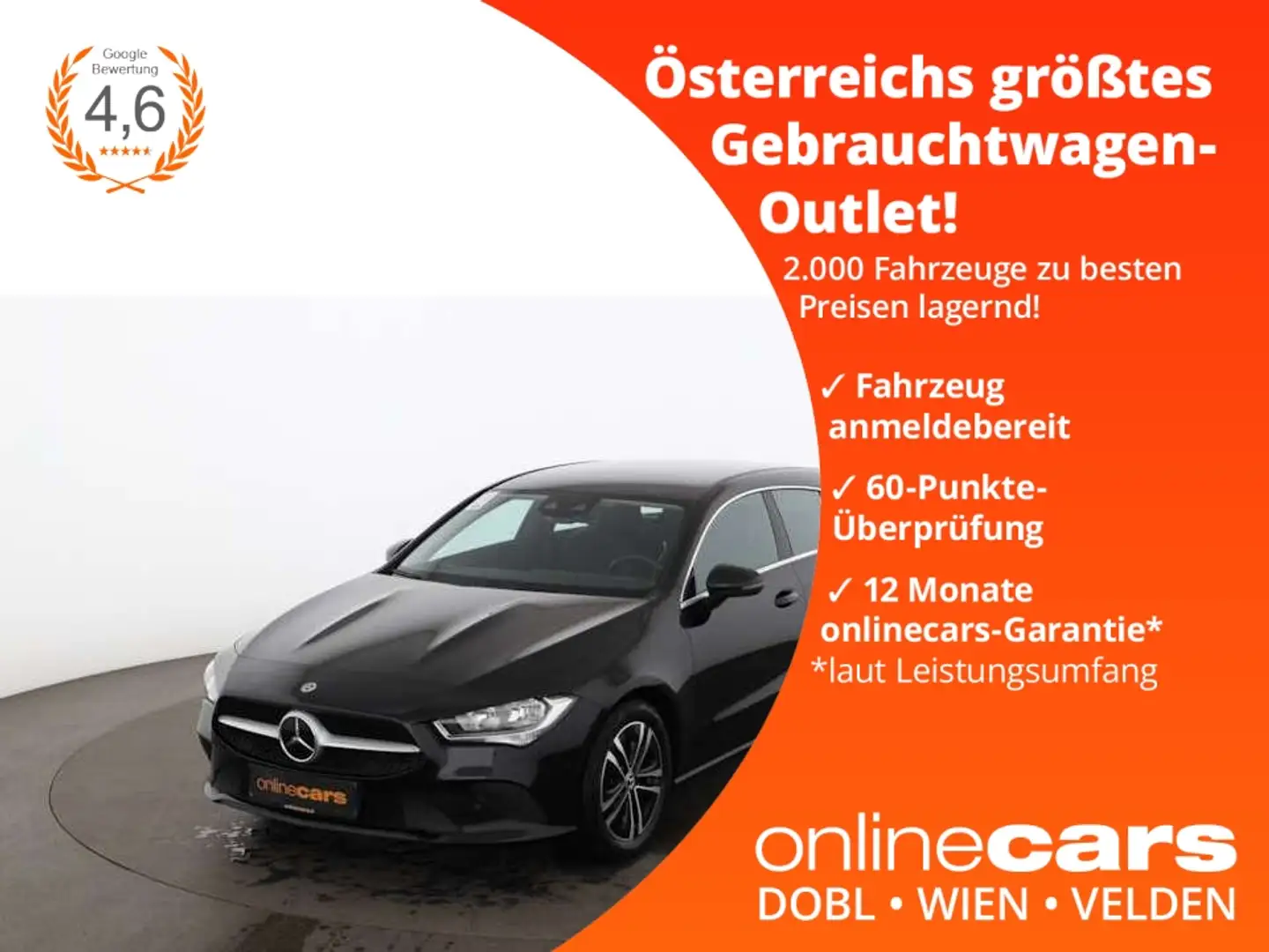 Mercedes-Benz CLA 200 d Shooting Brake Aut RADAR NAVI LEDER PDC Schwarz - 1