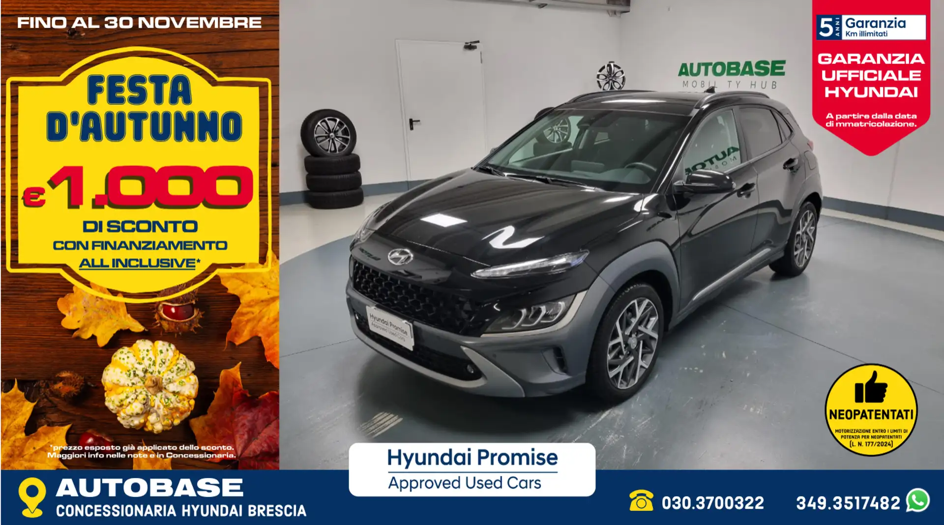 Hyundai KONA 1.6 gdi hev Xline 2wd 141cv dct Blu/Azzurro - 1