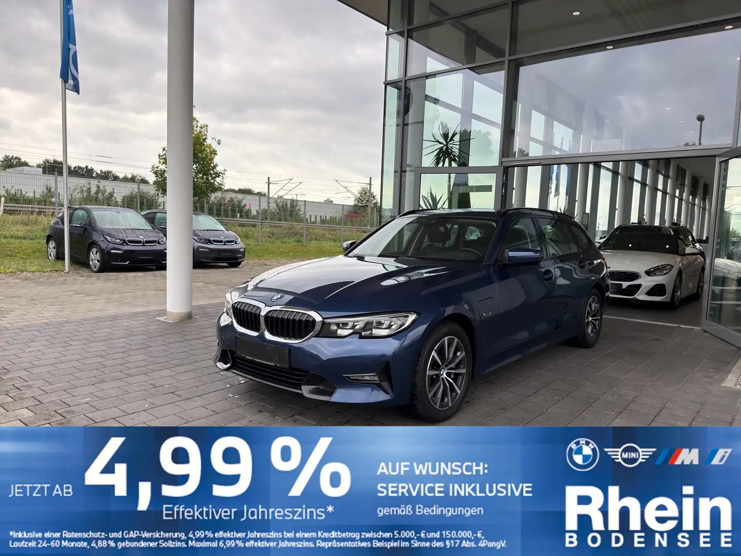 BMW 330 e xDrive Touring Sport Line AHK Hifi Lenkradh Blau - 1