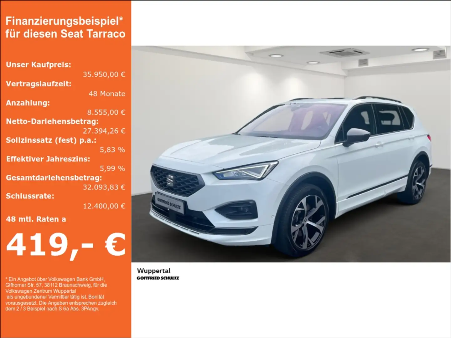 SEAT Tarraco FR 4Drive 2.0 TSI DSG PANO AHK ACC KAM LED Weiß - 1