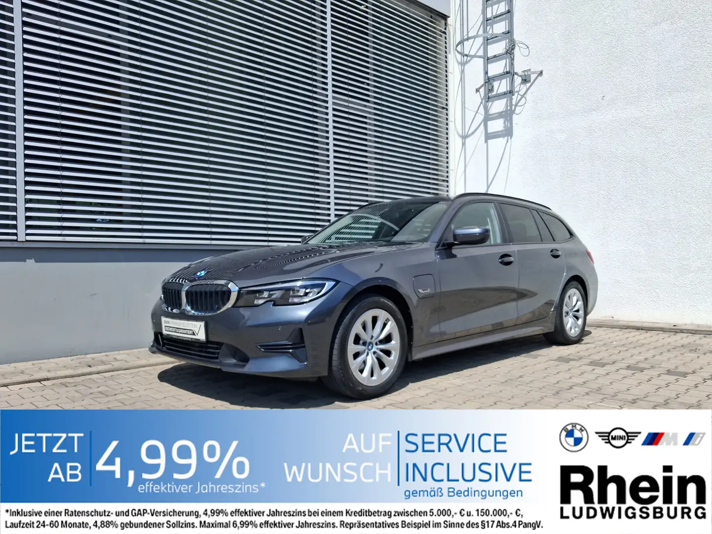 BMW 320 e Tour LED Navi DrivAss SHZ DAB PDC Grau - 1