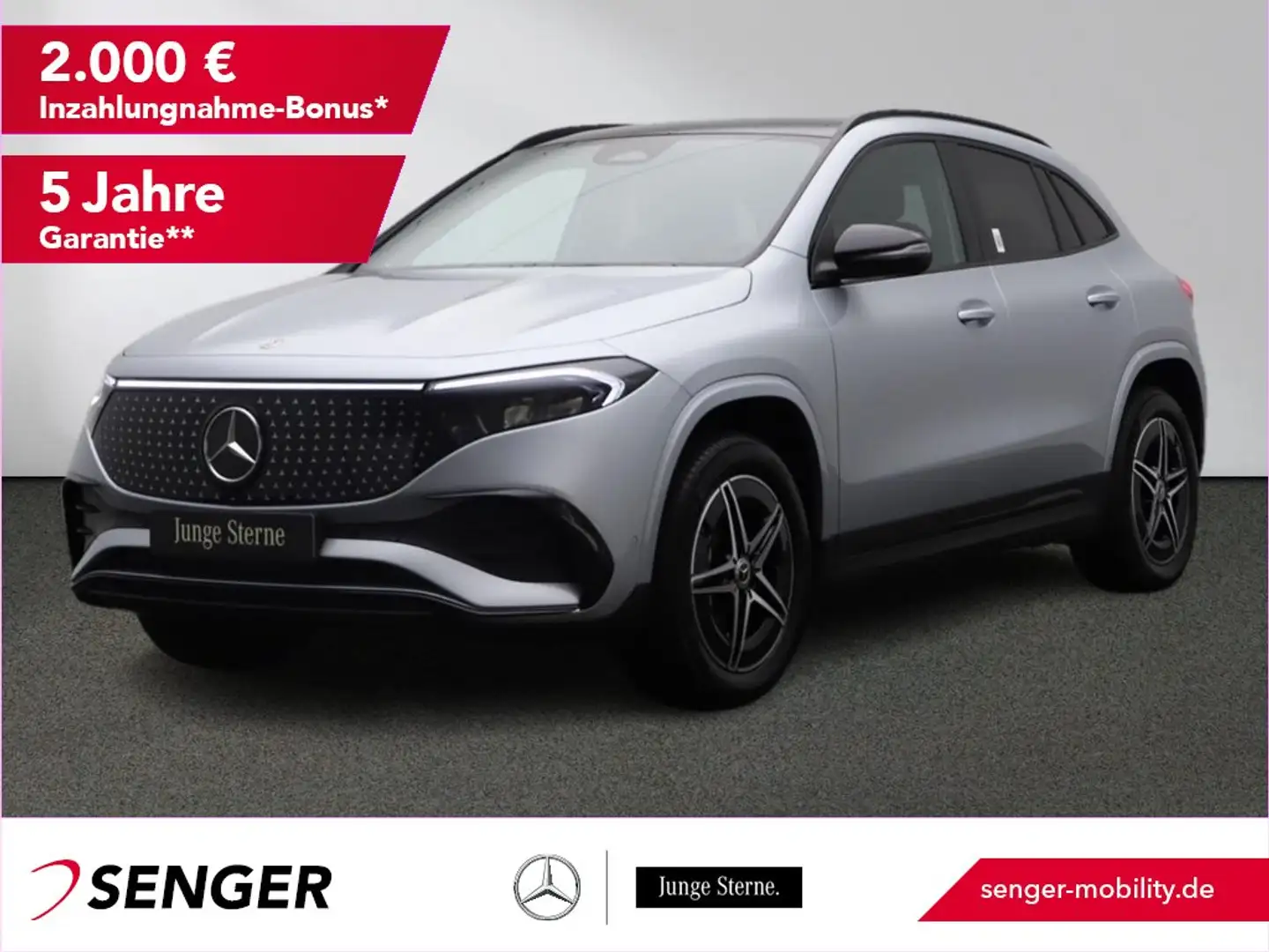 Mercedes-Benz EQA 350 4M AMG Rückfahrkamera Burmester MBUX LED Argent - 1