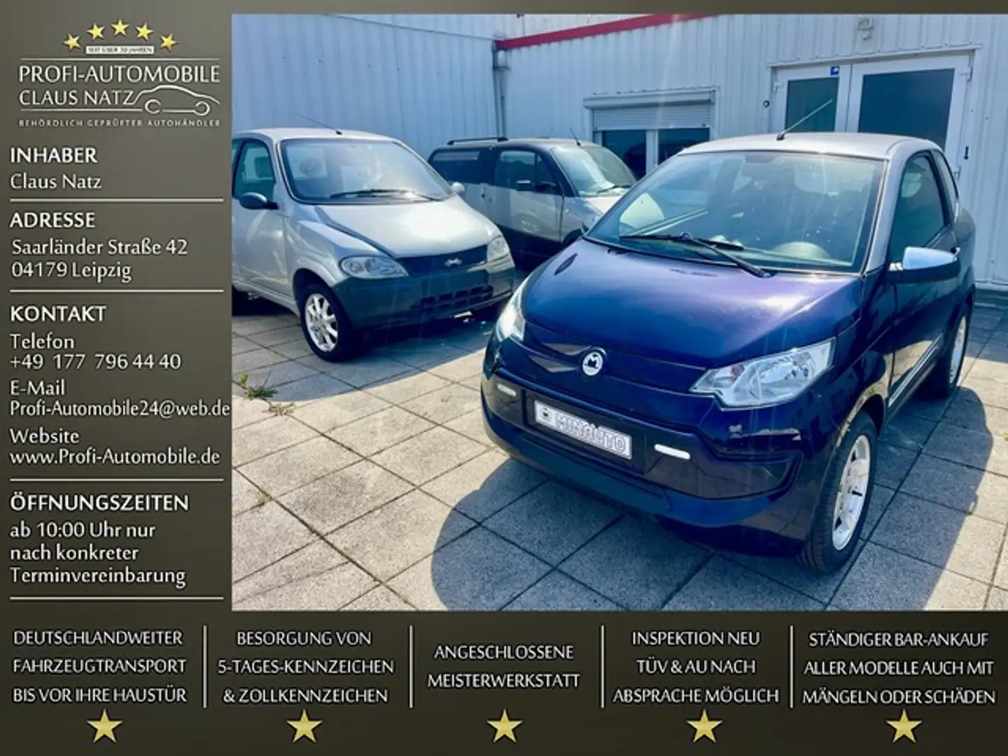 Aixam Sonstige Minauto*Mopedauto 45 KM/H*LIEFERUNG* Blau - 1