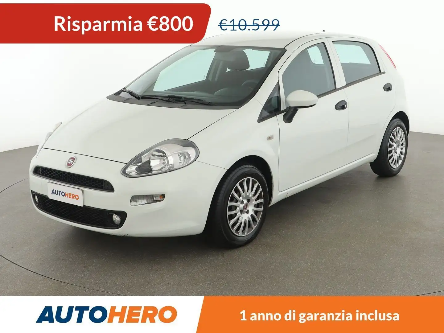 Fiat Punto 1.3 M-Jet Street 95 CV Blanc - 1