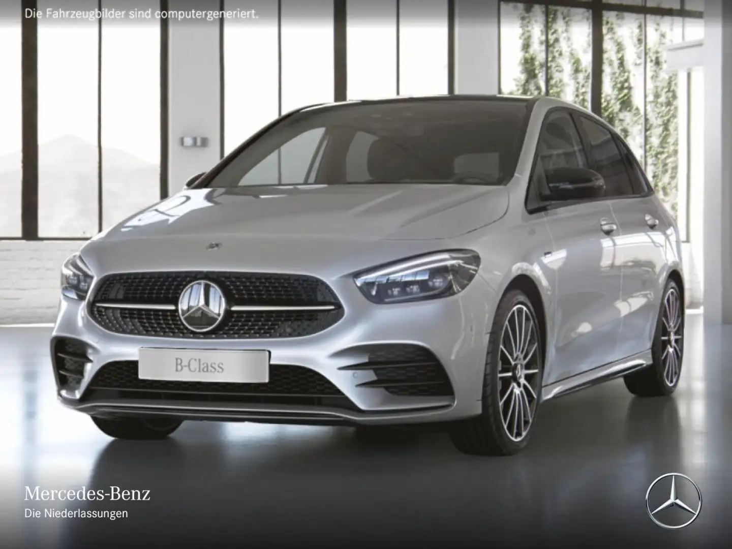Mercedes-Benz B 250 e EDITION 2020+AMG+NIGHT+PANO+MULTIBEAM+19" Silber - 2