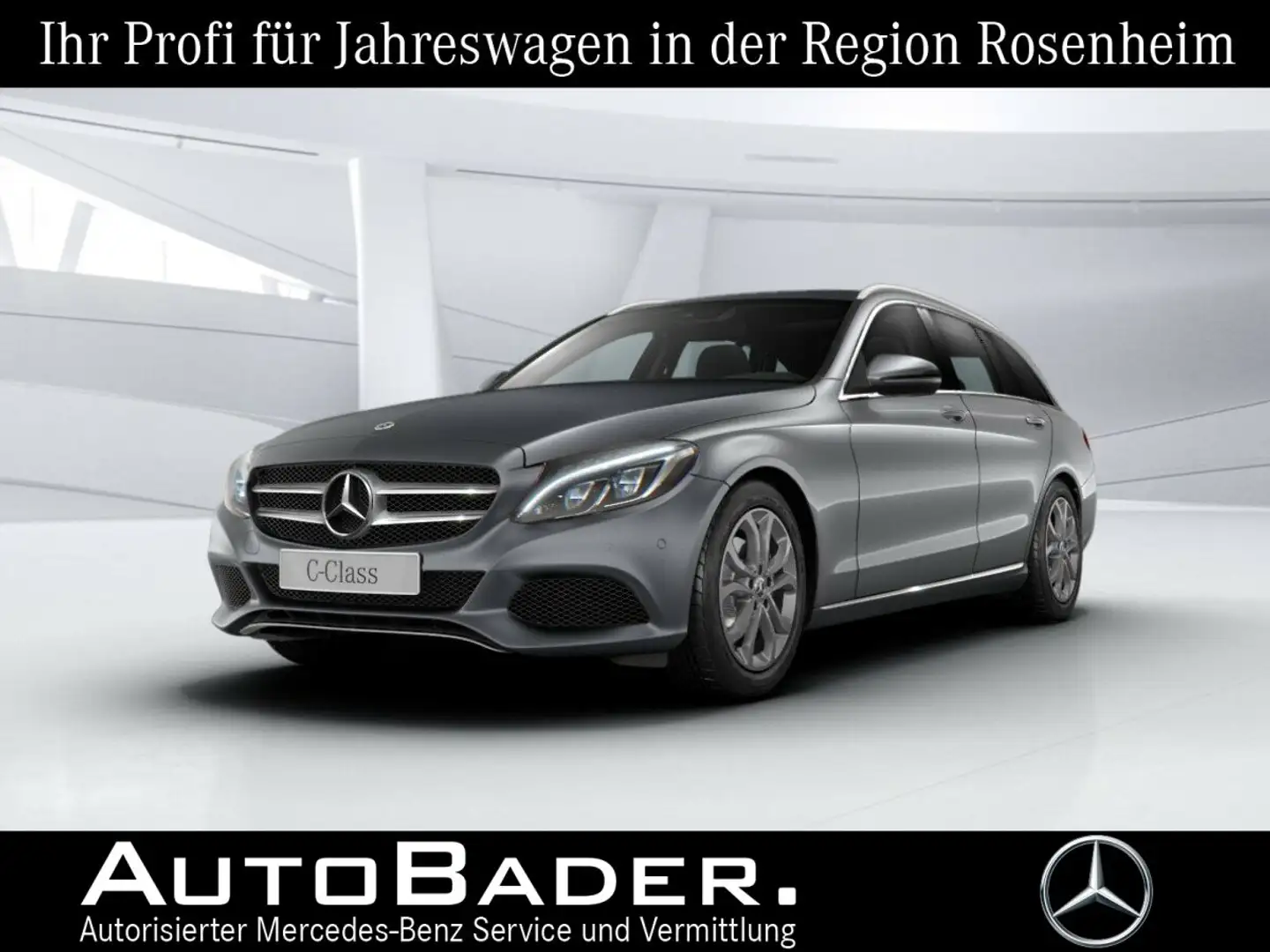 Mercedes-Benz C 200 C 200 T AVANTGARDE AHK Navi MBeam eHe TotWi Ambi Grau - 1