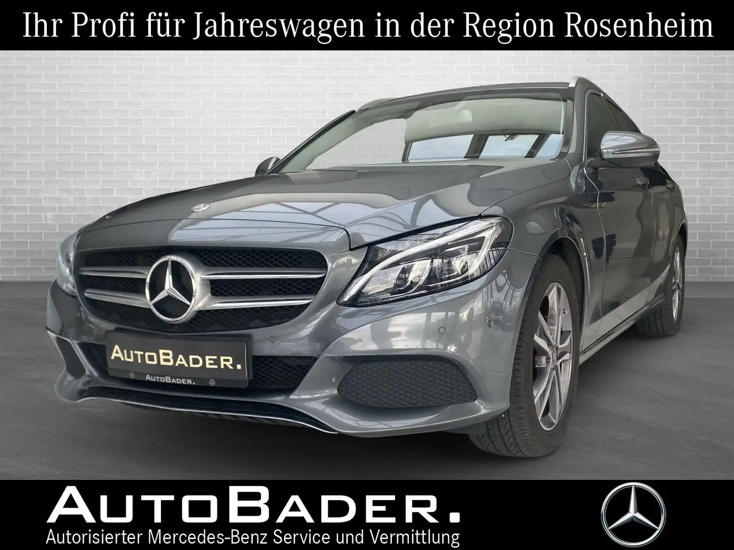 Mercedes-Benz C 200 C 200 T AVANTGARDE AHK Navi MBeam eHe TotWi Ambi Gris - 1