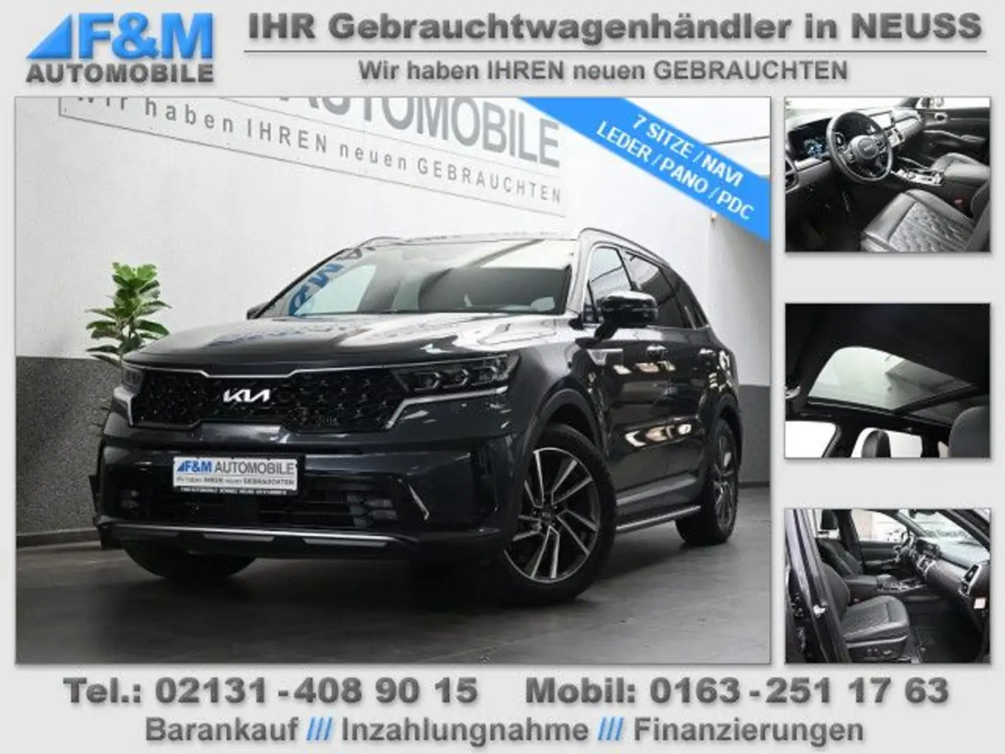 Kia Sorento 1.6 4WD Platinium 7 Sitze Pano 360 Kam Silber - 1