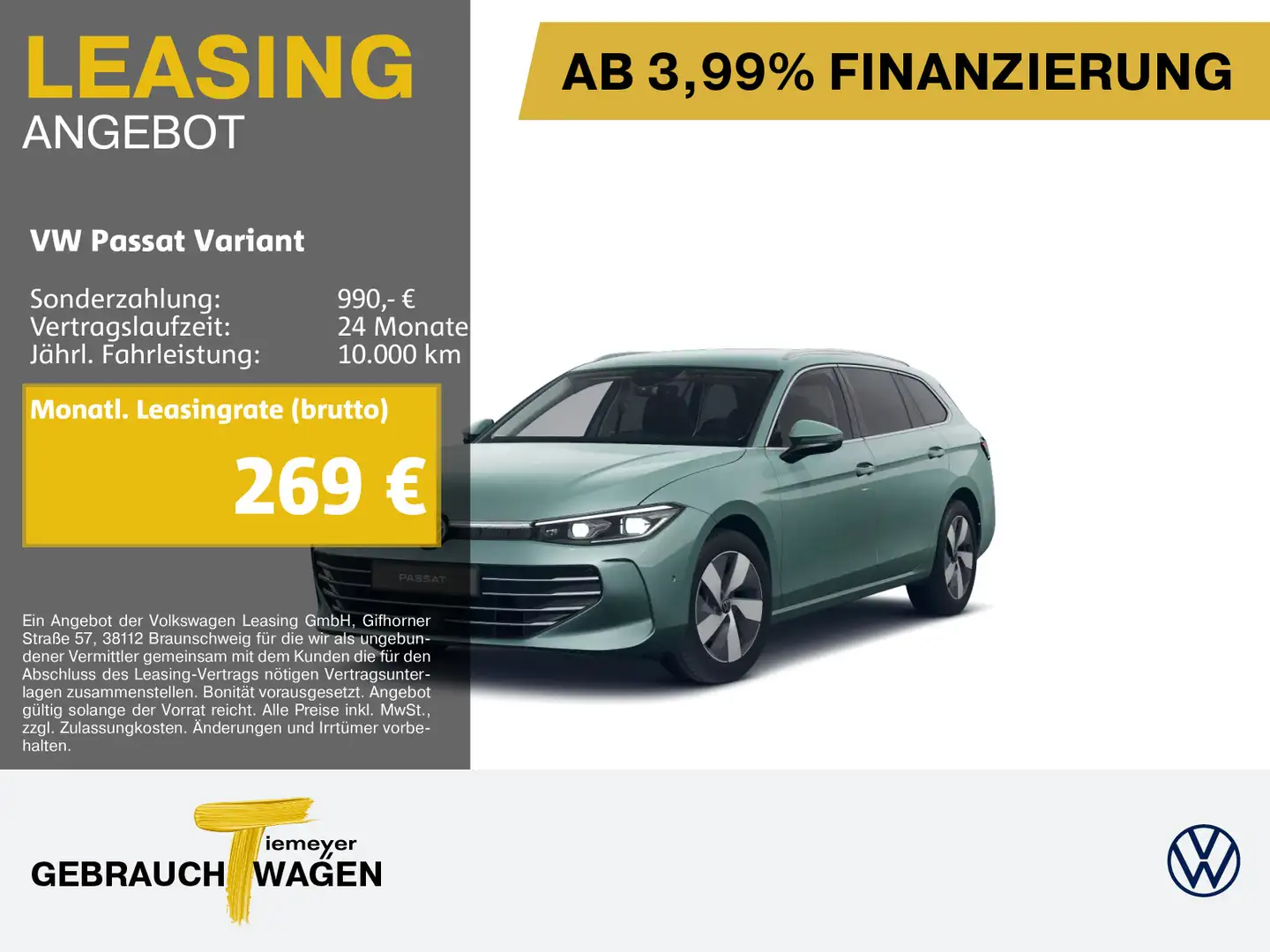 Volkswagen Passat Variant 2.0 TDI DSG ELEGANCE AHK IQ.LIGHT Vert - 1