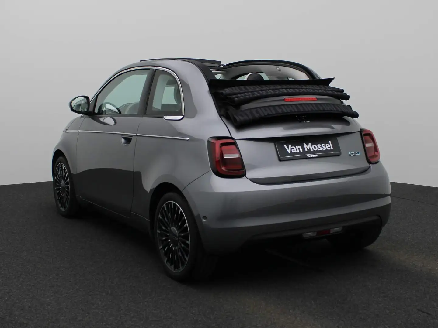 Fiat 500e C La Prima 42 kWh | Leder | Navi | ECC | PDC | LMV Grijs - 2